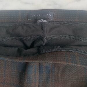 Sanctuary Black and Brown Plaid Leggings